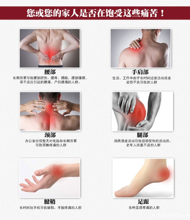 穴位压力刺激贴膏药使用身体多个部位 穴位压力刺激贴膏药使用身体多个部位