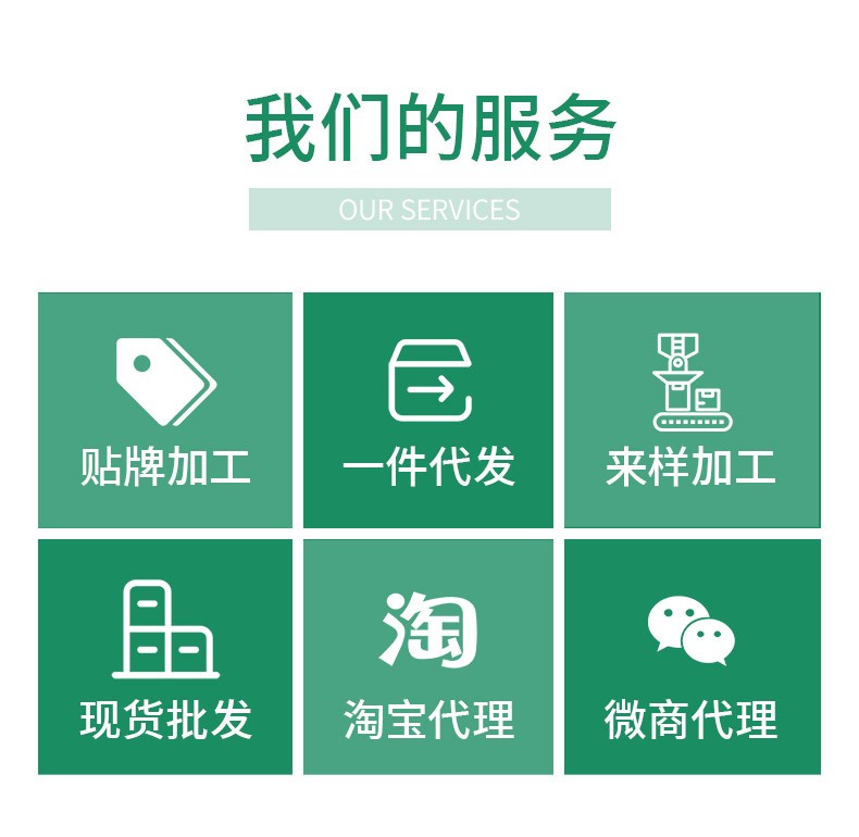 公司产品支持贴牌代工,一件代发等服务。 公司产品支持贴牌代工,一件代发等服务。