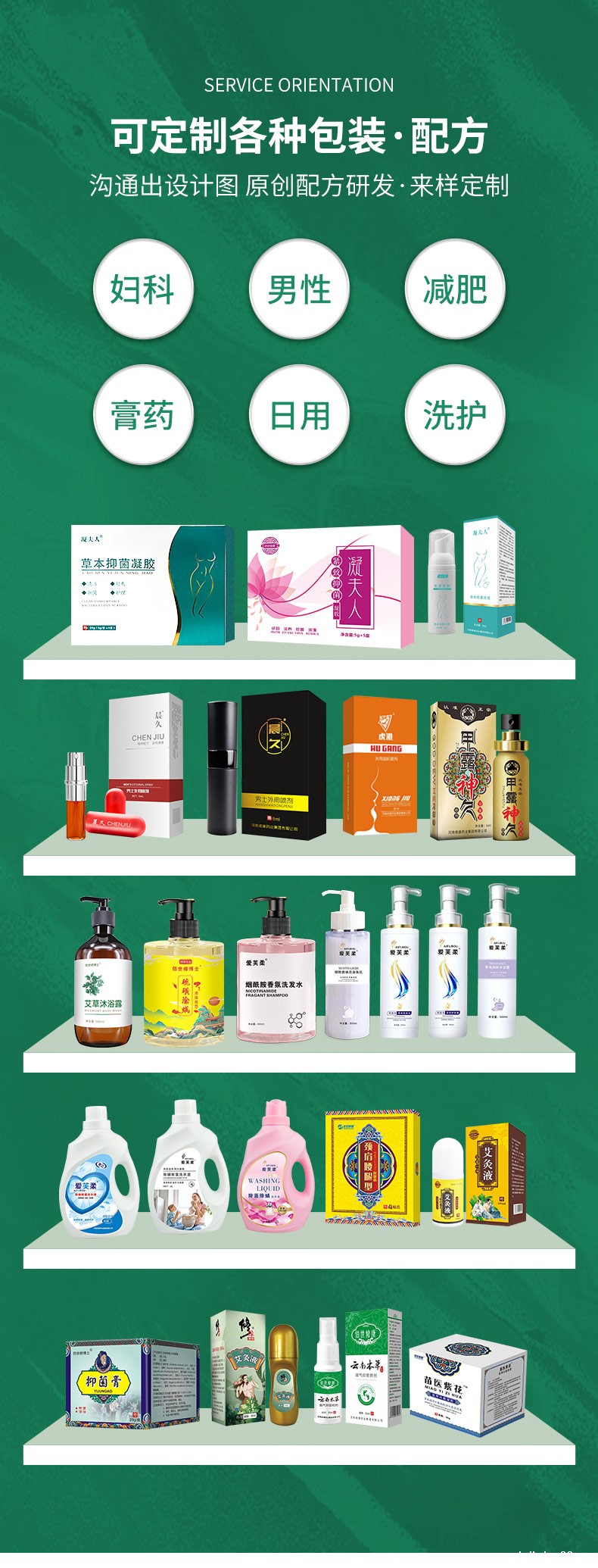 修康集团贴牌定制产品系列展示 修康集团贴牌定制产品系列展示