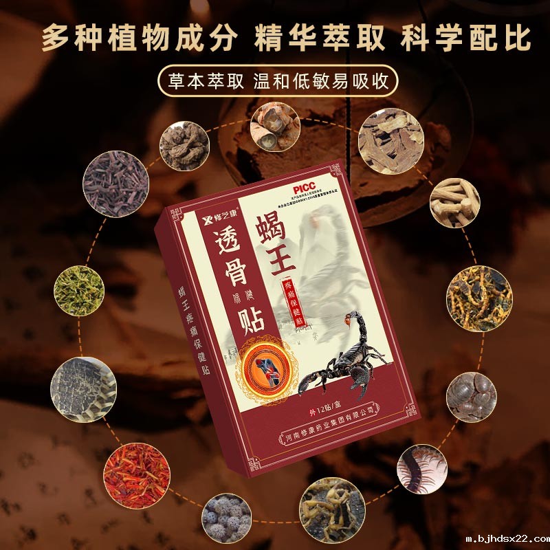 蝎王筋骨贴采用优质原材料 蝎王筋骨贴采用优质原材料