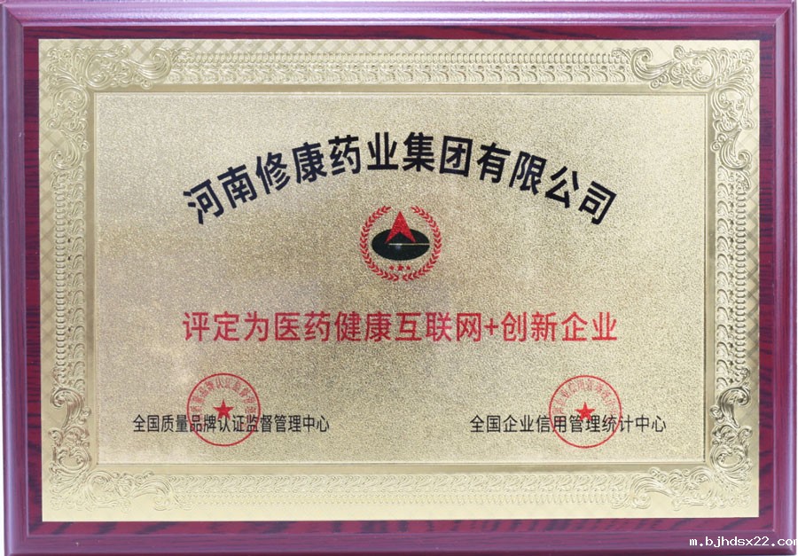 修康荣获医药健康互联网+创新企业.jpg